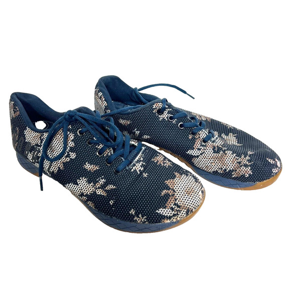 NOBULL Dark Floral Gum Trainers Blue US Size Mens 10 / Womens 11.5 - Picture 1 of 12